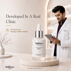 Brilliance Cosmocare Vitamin C 15% + Hyaluronic Acid 1.5% + Niacinamide 3% Serum, 30ml | Brightening & Hydrating Serum for Glowing Skin | 30ml