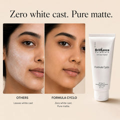 Brilliance Mineral Sunscreen SPF 50+++ Advanced Shield 25% Zinc Oxide + 2% Niacinamide + 1% Hyaluronic Acid + Vitamin C