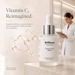 Brilliance Cosmocare Vitamin C 15% + Hyaluronic Acid 1.5% + Niacinamide 3% Serum, 30ml | Brightening & Hydrating Serum for Glowing Skin | 30ml