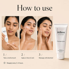 Brilliance Mineral Sunscreen SPF 50+++ Advanced Shield 25% Zinc Oxide + 2% Niacinamide + 1% Hyaluronic Acid + Vitamin C