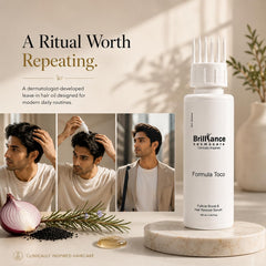 Brilliance Cosmocare Rosemary & Onion Hair Growth Oil | Minoxidil-Free Hair Restoration Oil