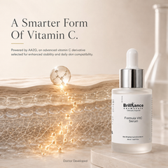 Brilliance Cosmocare Vitamin C 15% + Hyaluronic Acid 1.5% + Niacinamide 3% Serum, 30ml | Brightening & Hydrating Serum for Glowing Skin | 30ml