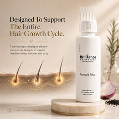 Brilliance Cosmocare Rosemary & Onion Hair Growth Oil | Minoxidil-Free Hair Restoration Oil