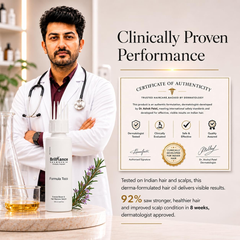 Brilliance Cosmocare Rosemary & Onion Hair Growth Oil | Minoxidil-Free Hair Restoration Oil