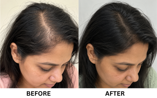 CROWN HAIR THINNING & SCALP EXPOSURE